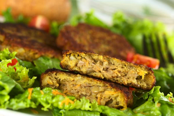 Vegan μπιφτέκια λαχανικών 